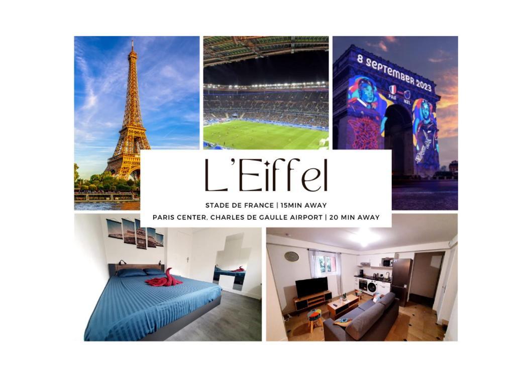 L'Eiffel - Self Checking, 20Min From Paris Lägenhet Drancy Exteriör bild